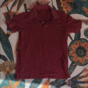 Uniqlo Red Casual Cotton Shirt